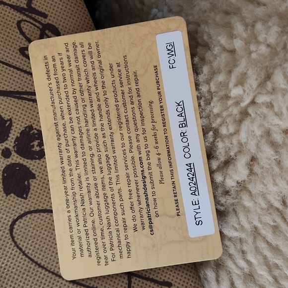 New IOB Patricia Nash Hand-tooled Black Leather Crossbody Bag 🖤 - Picture 8 of 10